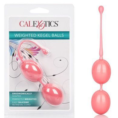 Вагинальные шарики CalExotics Weighted Kegel Balls розовые - основное фото