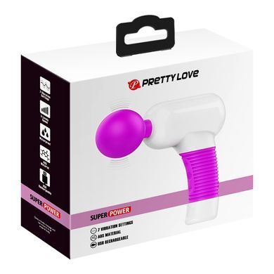 Вибромассажёр Baile Pretty Love Magic Gun фиолетовый с белым 20 см - основное фото