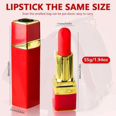 Вібратор у вигляді помади Boss of Toys Stymulator-Lipstick Vibrator червоний 9,2 см - основне фото