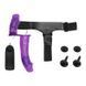 Двойной женский страпон Baile Ultra Passionate G-spot с вибрацией фиолетовый 17,5 см - дополнительное фото