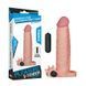 Реалистичная вибронасадка на член с клиторальным отростком Lovetoy Add 2" Pleasure X Tender Vibrating Penis Sleeve телесная 19 см - дополнительное фото