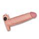Реалистичная вибронасадка на член с клиторальным отростком Lovetoy Add 2" Pleasure X Tender Vibrating Penis Sleeve телесная 19 см - дополнительное фото