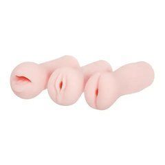 Набір мастурбаторів Adam&Eve Adam&rsquo;s Stroker Trio тілесний - основне фото
