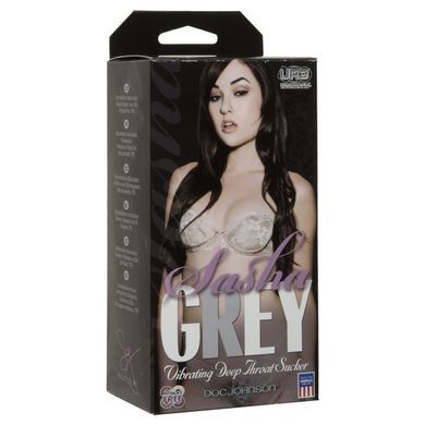 Мастурбатор-ротик Doc Johnson Vibrating Deep Throat Sucker Sasha Grey з вібрацією тілесний - основне фото