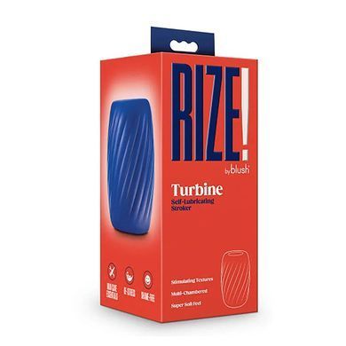 Самозволожувальний мастурбатор Blush Rize! Turbine синій - основне фото