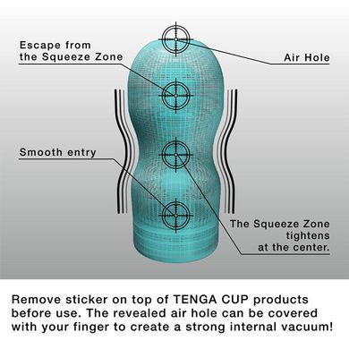 Мастурбатор з охолоджувальним лубрикантом Tenga Original Vacuum Cup Cool Edition синій - основне фото