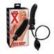 Реалістичний розширювач Orion Late X Latex Dildo Inflatable чорний 20 см - додаткове фото