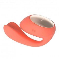 Вагінально-кліторальний стимулятор Lelo Ida Wave кораловий 13 см - основне фото