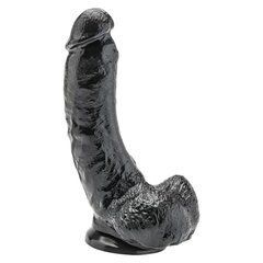 Реалістичний фалоімітатор на присосці ToyJoy Get Real Dildo 8 inch чорний 22,3 см - основне фото