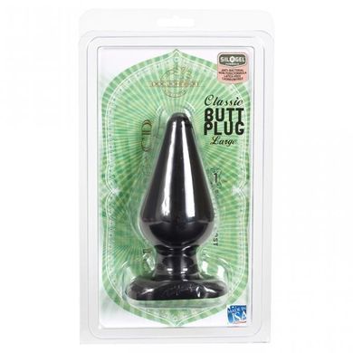 Анальна пробка Doc Johnson Butt Plug Smooth Classic Large чорна 15,2 см - основне фото