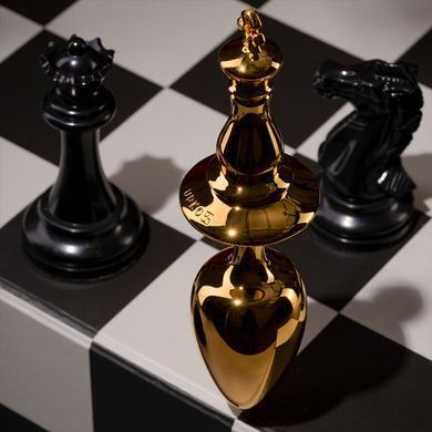 Анальна пробка у вигляді шахової фігури UPKO The Chess Collection King золотиста 14 см - основне фото