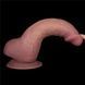 Реалістичний вібратор на присосці Lovetoy 9'' Vibrating Dual Density Power Cock тілесний 23 см - додаткове фото
