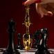 Анальна пробка у вигляді шахової фігури UPKO The Chess Collection King золотиста 14 см - додаткове фото