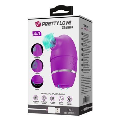 Двосторонній стимулятор Lybaile Pretty Love Shakira кольору фуксія 8,8 см - основне фото
