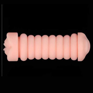 Двосторонній мастурбатор Lovetoy Virgin-Skin Blowout Heavenly Vagina and Mouth тілесний - основне фото