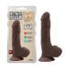Реалистичный фаллоимитатор на присоске Chisa Novelties Bottomless Pleasure коричневый 20 см - дополнительное фото