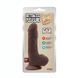 Реалистичный фаллоимитатор на присоске Chisa Novelties Bottomless Pleasure коричневый 20 см - дополнительное фото