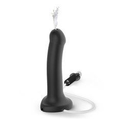 Реалистичный фаллоимитатор с присоской и функцией эякуляции Strap-On-Me Squirting Cum Dildo L чёрный 19,6 см - основное фото