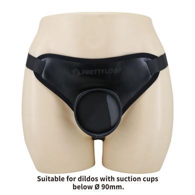 Трусики для страпона Lybaile Pretty Love Harness Briefs Galudio 1 чорні - основне фото
