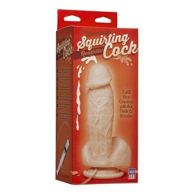 Еякулюючий фалоімітатор Doc Johnson The Realistic Squirting Cock 6" тілесний 16,5 см - основне фото