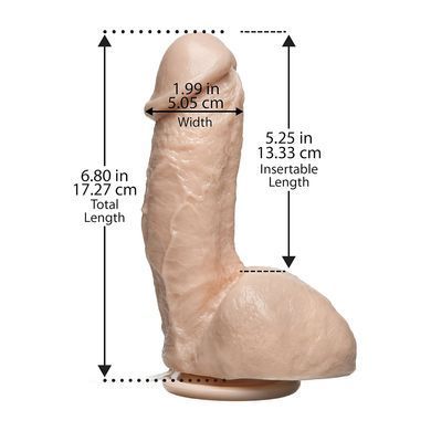 Еякулюючий фалоімітатор Doc Johnson The Realistic Squirting Cock 6" тілесний 16,5 см - основне фото