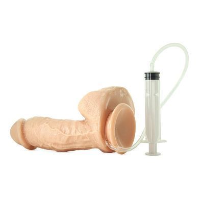 Еякулюючий фалоімітатор Doc Johnson The Realistic Squirting Cock 6" тілесний 16,5 см - основне фото
