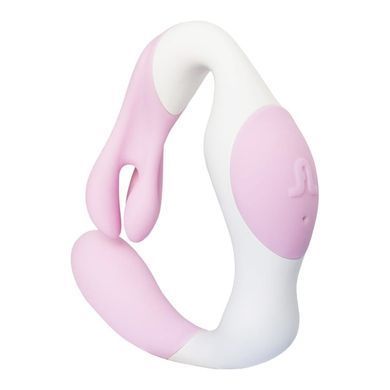 Вибратор Adrien Lastic O Venus белый с розовым 14,8 см - основное фото