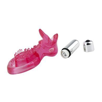 Віброкільце з кліторальним відростком Winyi Pink Erection рожеве - основне фото