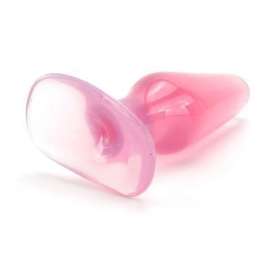 Анальна пробка Doc Johnson Crystal Jellies Butt Plug M рожева 13,2 см - основне фото