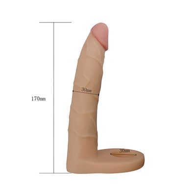 Эрекционное кольцо с анальным стимулятором Lovetoy 7" The Ultra Soft Double телесное - основное фото