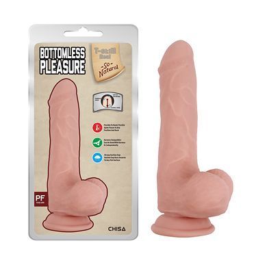 Реалистичный фаллоимитатор на присоске Chisa Novelties Bottomless Pleasure телесный 20 см - основное фото