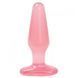 Анальна пробка Doc Johnson Crystal Jellies Butt Plug M рожева 13,2 см - основне фото