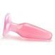 Анальна пробка Doc Johnson Crystal Jellies Butt Plug M рожева 13,2 см - додаткове фото