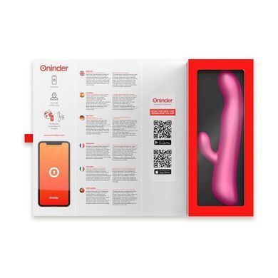 Rabbit-вибратор смарт Oninder Vibration & Rotation розовый 23 см - основное фото