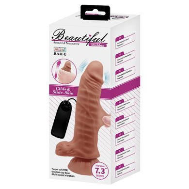 Вибратор на присоске Beautiful Maddox телесный 18,5 см - основное фото