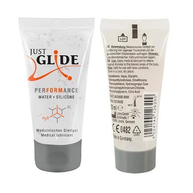 Лубрикант на гібридній основі Just Glide Performance 20 мл - основне фото