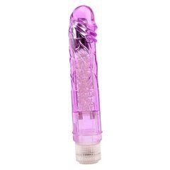 Реалістичний вібратор Chisa Novelties Crystal Jelly Glitters Boy фіолетовий 23,6 см - основне фото