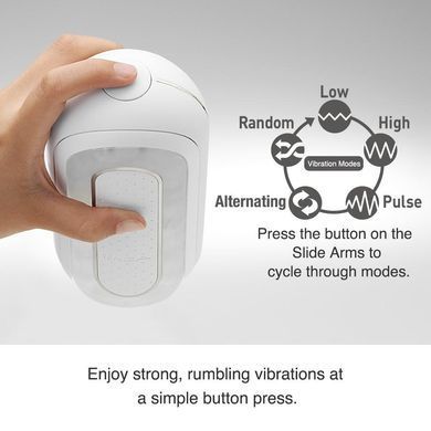 Мастурбатор із вібрацією Tenga Flip Zero EV White білий - основне фото