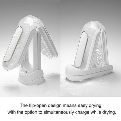 Мастурбатор із вібрацією Tenga Flip Zero EV White білий - основне фото