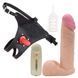 Женский страпон Doc Johnson Vac-U-Lock Set 6" Vibro Realistic Ultra Harness с вибрацией телесный 17,3 см - дополнительное фото