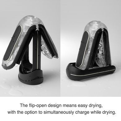 Мастурбатор із вібрацією Tenga Flip Zero EV Black чорний - основне фото