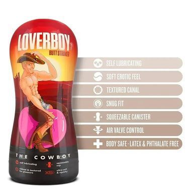 Самозволожувальний мастурбатор-анус Blush Coverboy The Cowboy тілесний - основне фото
