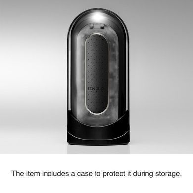 Мастурбатор із вібрацією Tenga Flip Zero EV Black чорний - основне фото