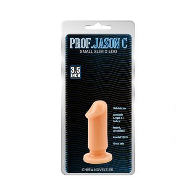 Анальний плаг на присосці Chisa Novelties Small Slim Dildo тілесний 9 см - основне фото