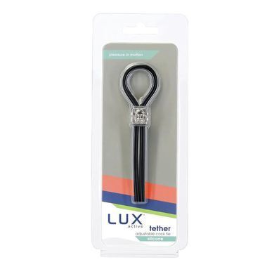 Ерекційне ласо Lux Active Tether Adjustable Silicone Cock Tie чорне - основне фото