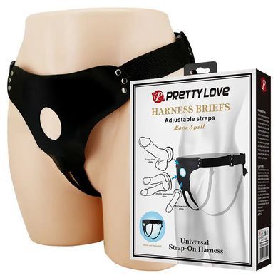 Трусики для страпона Lybaile Harness Briefs Love Spell чорні - основне фото