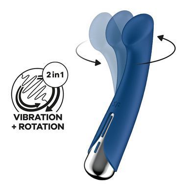 Вібратор для точки G з ротацією Satisfyer Spinning G-Spot 1 синій 16,5 см - основне фото