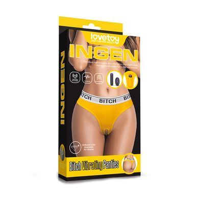 Вибратор в трусики Lovetoy Bitch Vibrating Panties чёрный 7,6 см - основное фото