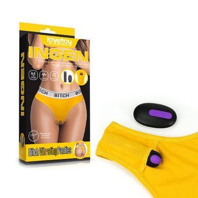 Вибратор в трусики Lovetoy Bitch Vibrating Panties чёрный 7,6 см - основное фото
