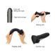 Реалистичный фаллоимитатор с эффектом подвижной кожи Strap-On-Me Sliding Skin Realistic Dildo Black ХXL чёрный 20,8 см - дополнительное фото